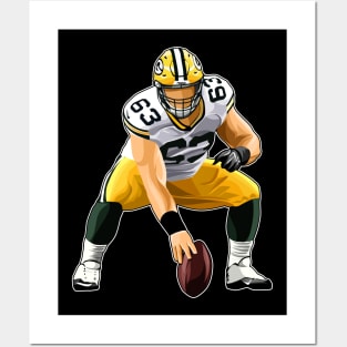 Corey Linsley #63 In Action Posters and Art